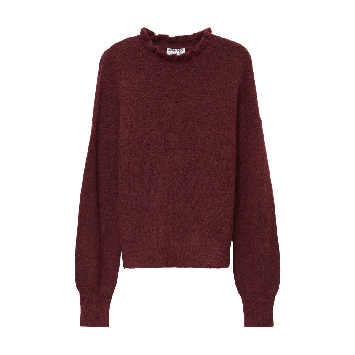 Pull col montant manches longues bordeaux, BONOBO