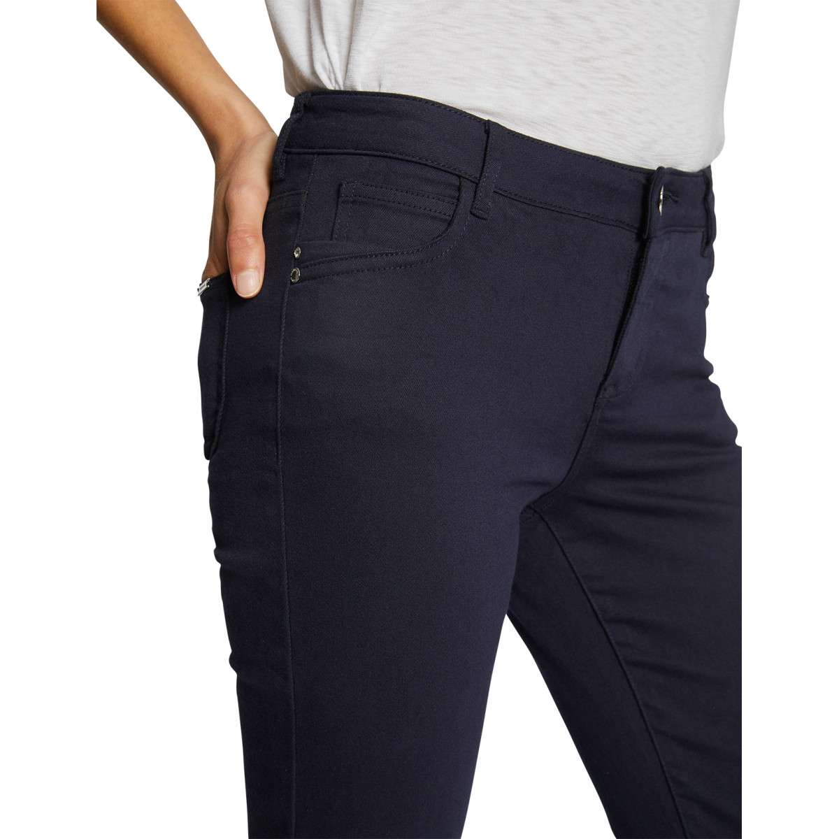 Pantalon skinny  marine, MORGAN
