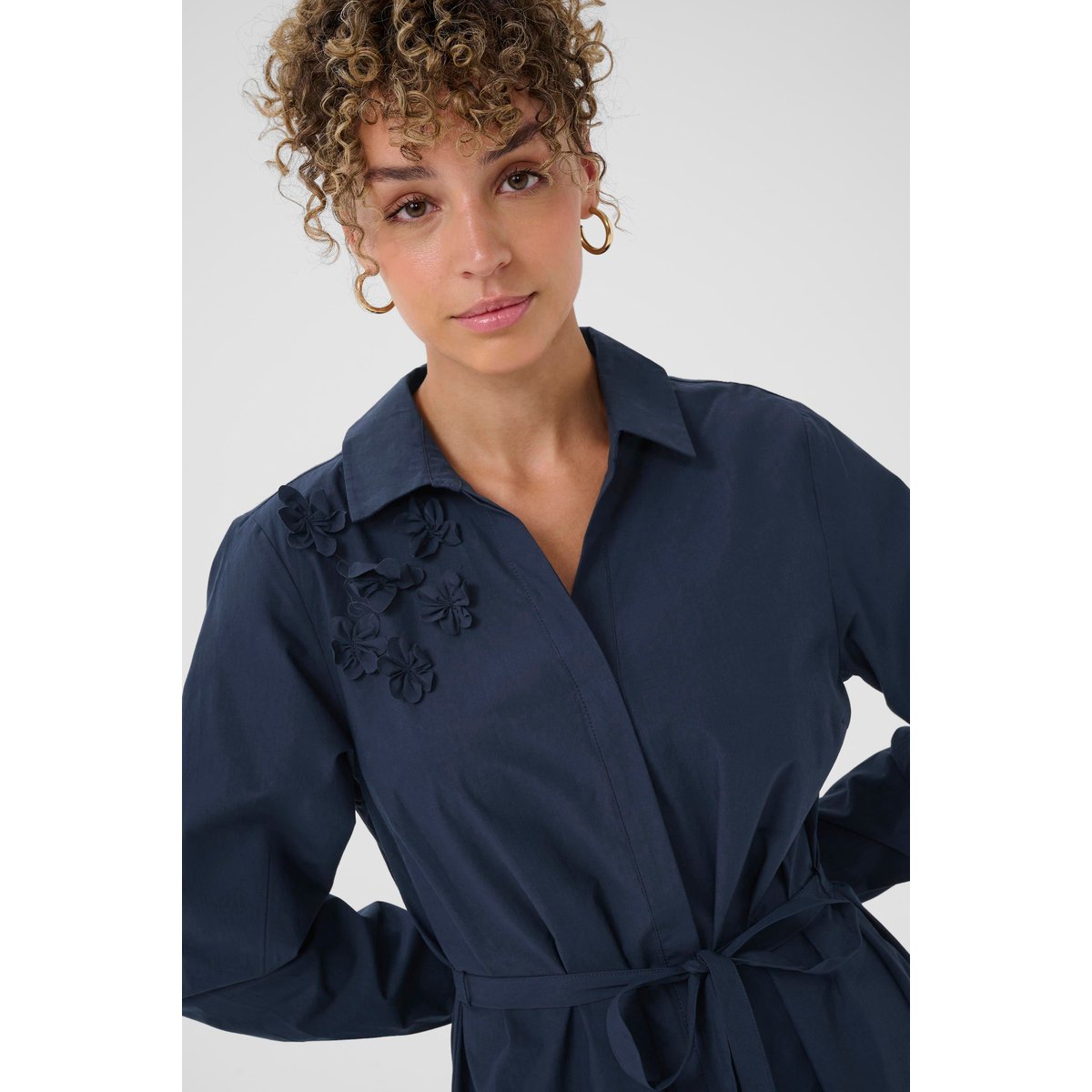 Robe bleu navy blazer, CREAM