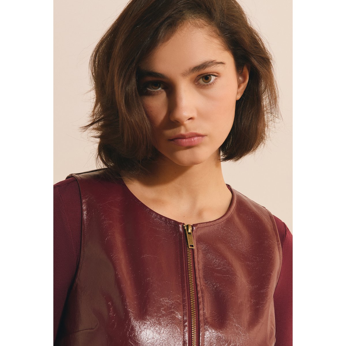 ETAM TOP VIVIANE - TOP bordeaux grenat, ETAM