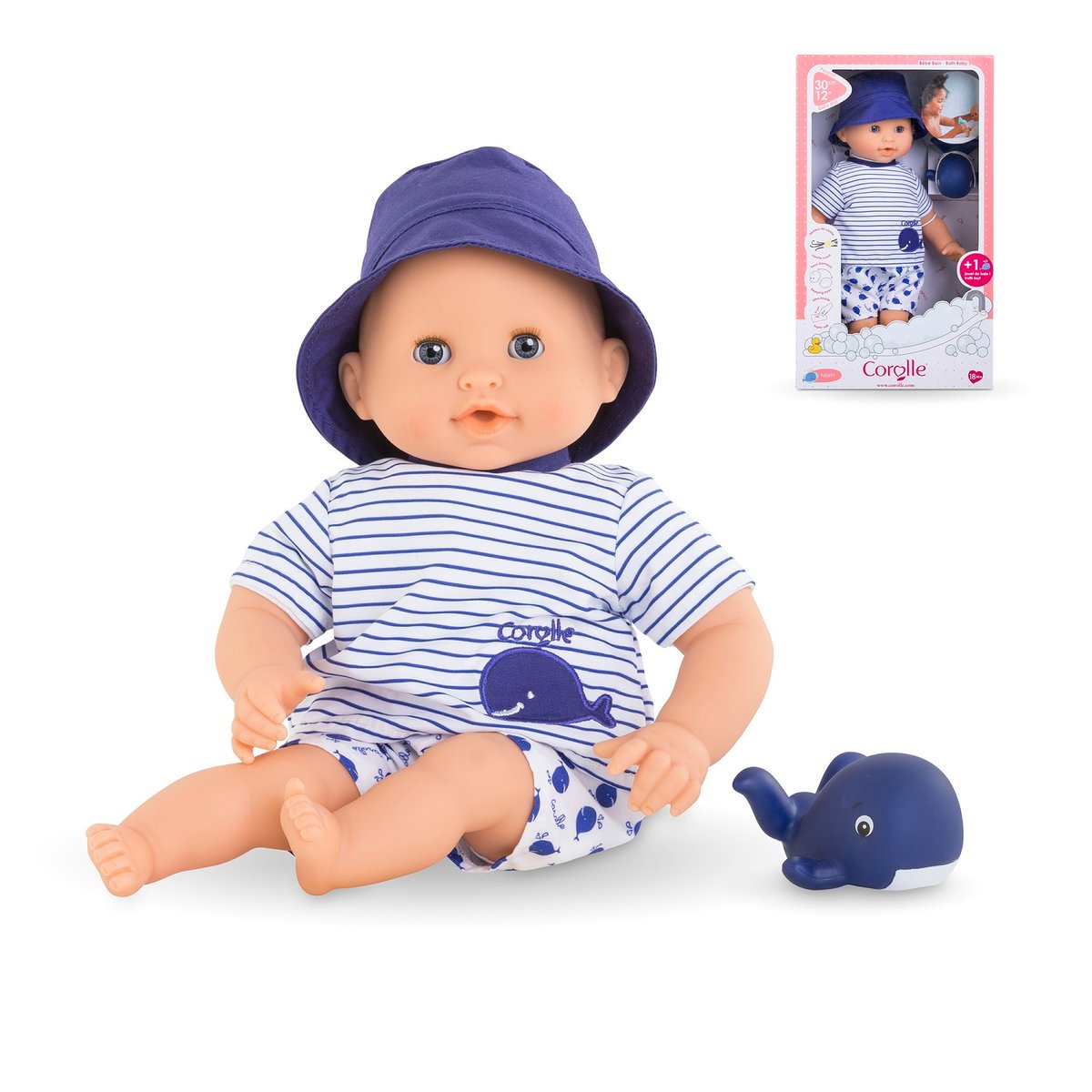 Poupon Bébé Bain Marin bleu, COROLLE