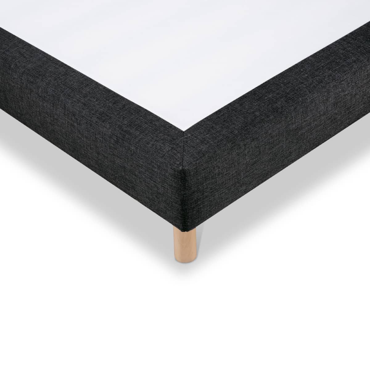 Sommier tapissier Tissu SISAL noir, BELLECOUR