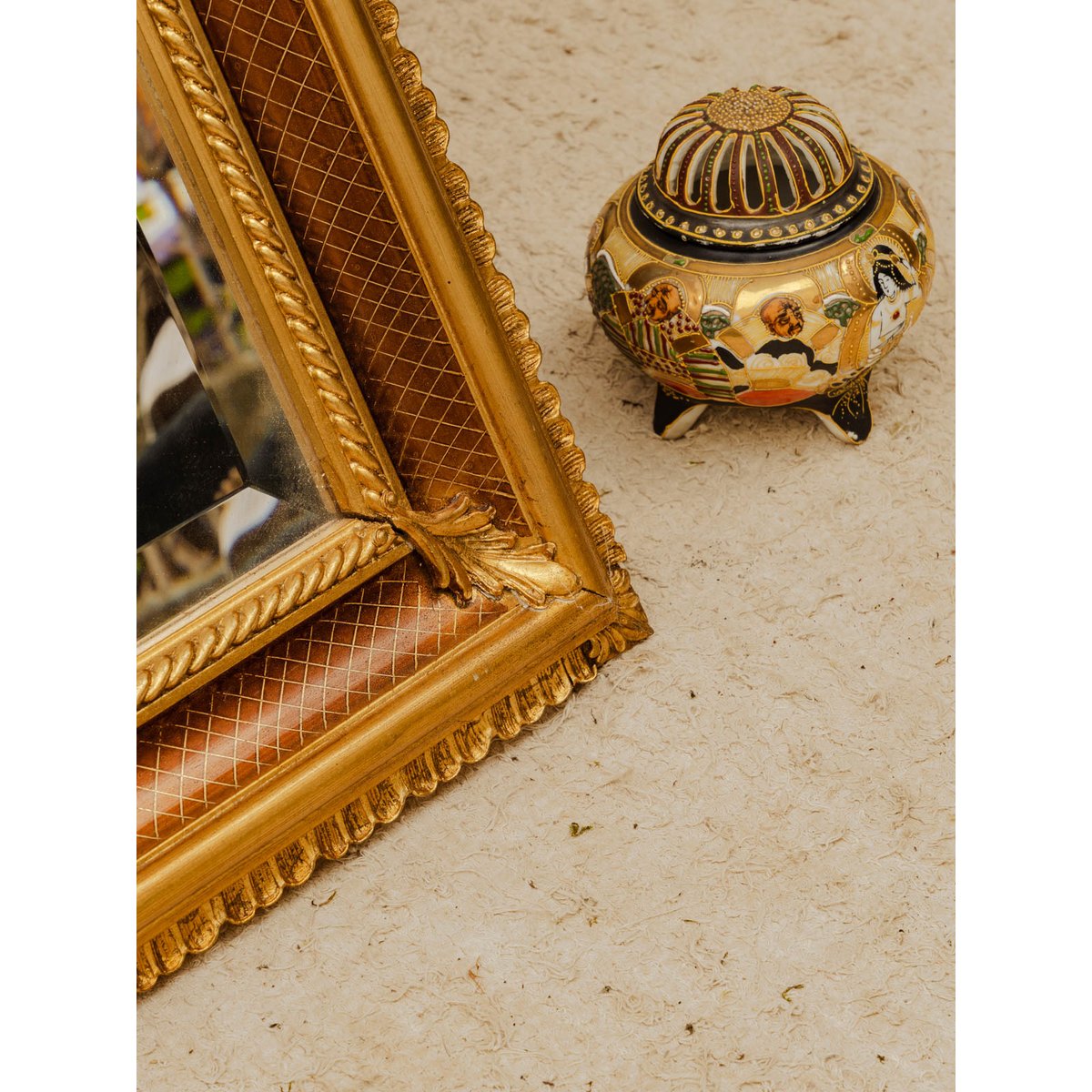 Miroir en bois doré Georges N°1501 - Bon état doré, DEBONGOUT