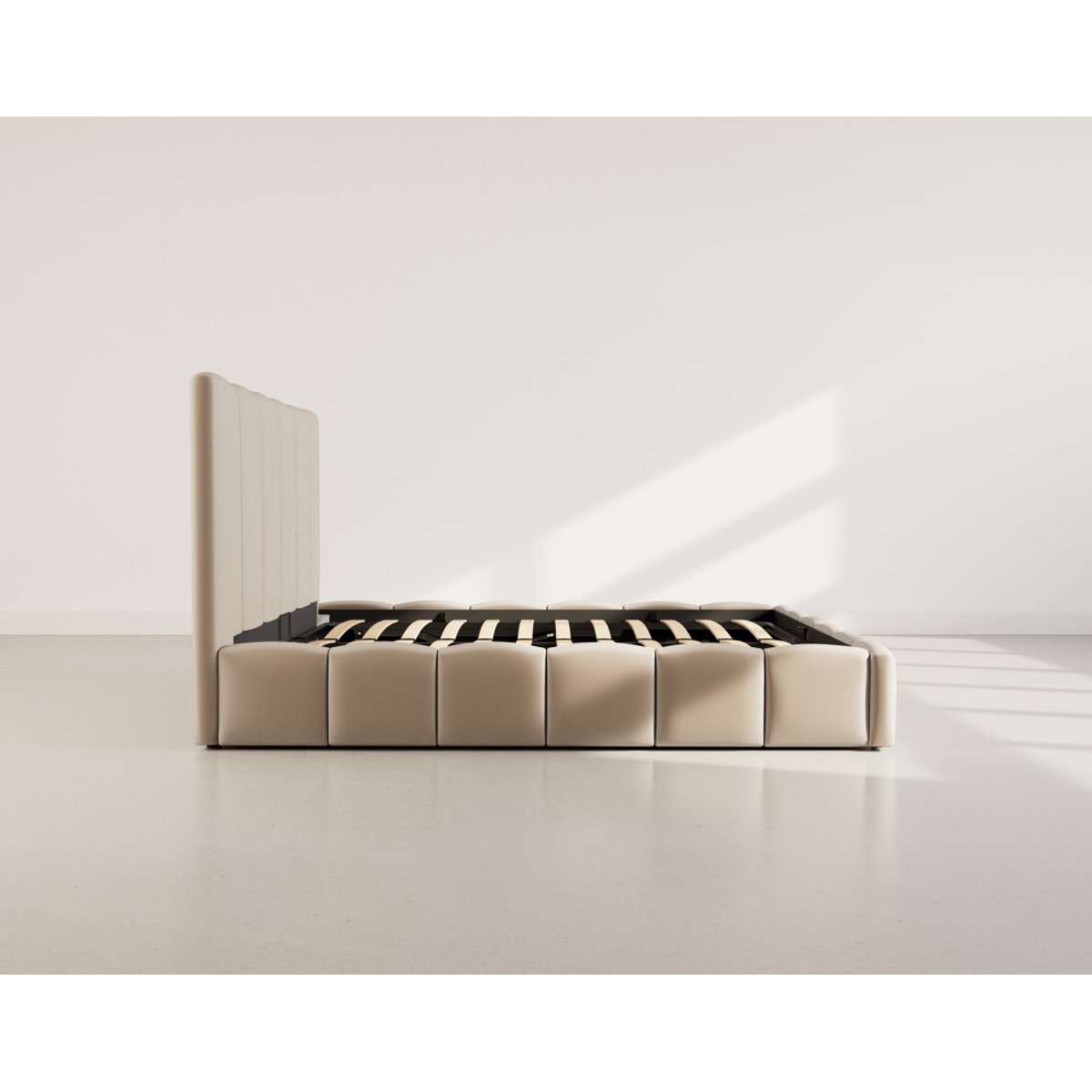 Lit coffre - MERMAID taupe, BEST MOBILIER