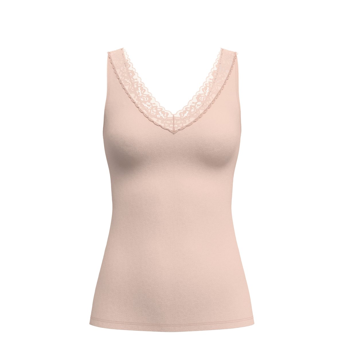 Débardeur sans manches Coton NATURAL COMFORT LACE rose teint, CALIDA