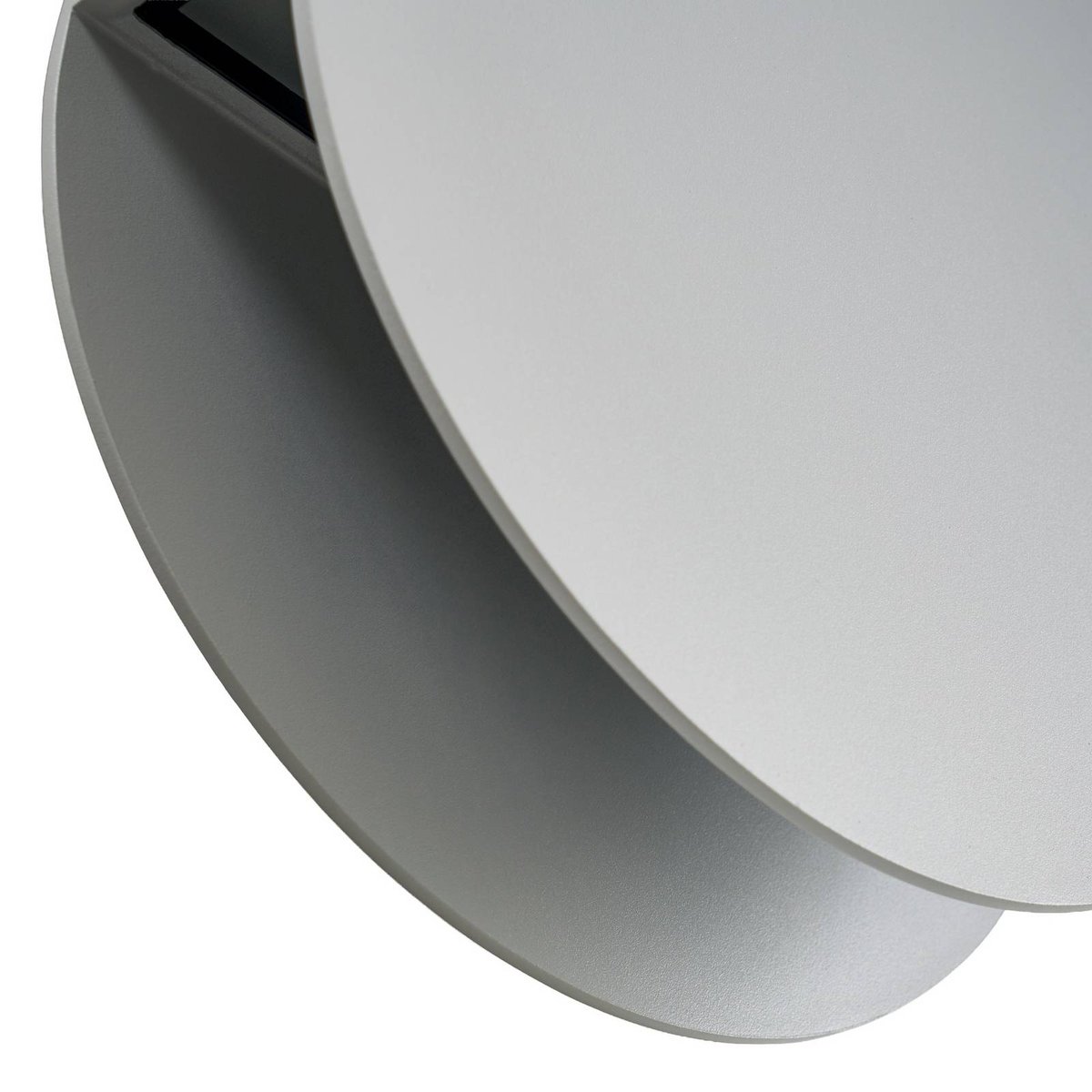 Applique extérieure en aluminium moderneLED gris clair, transparent, LUCANDE
