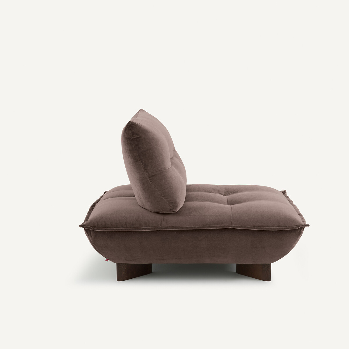 Sillón modular de terciopelo de lino, KAORI tierra ahumada, AM.PM