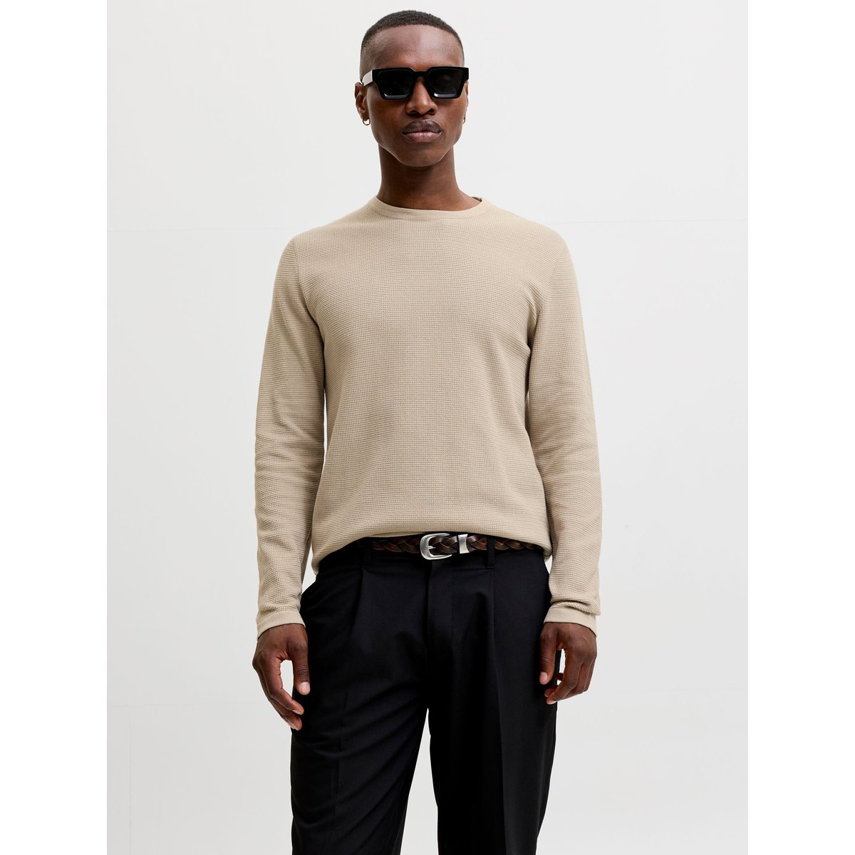 Pull En Maille feather gray, JACK & JONES