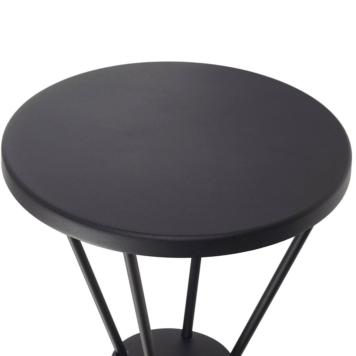 Lampadaire extérieur en aluminium moderneLED noir, LUCANDE