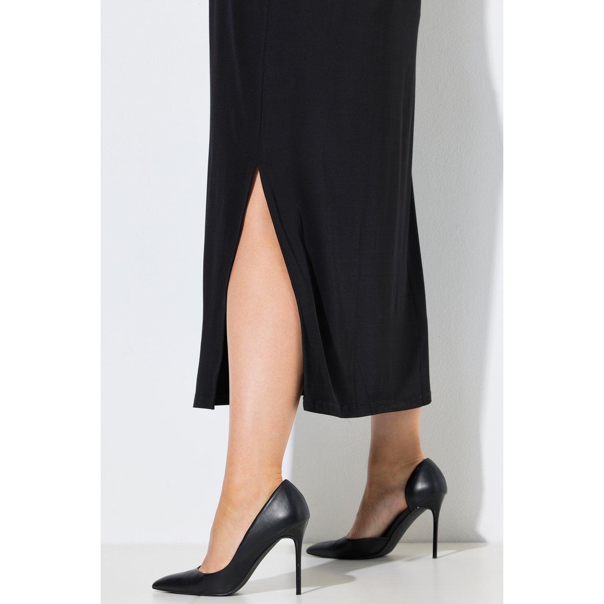 Robe midi sans manches noir, ULLA POPKEN