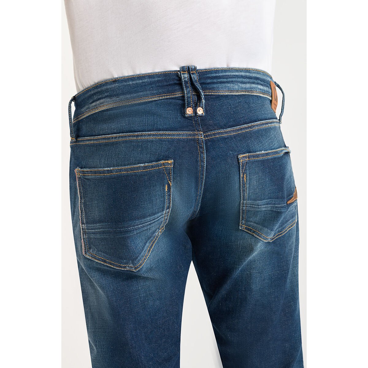 Jeans slim stretch 700/11, longueur 34 blue, LE TEMPS DES CERISES
