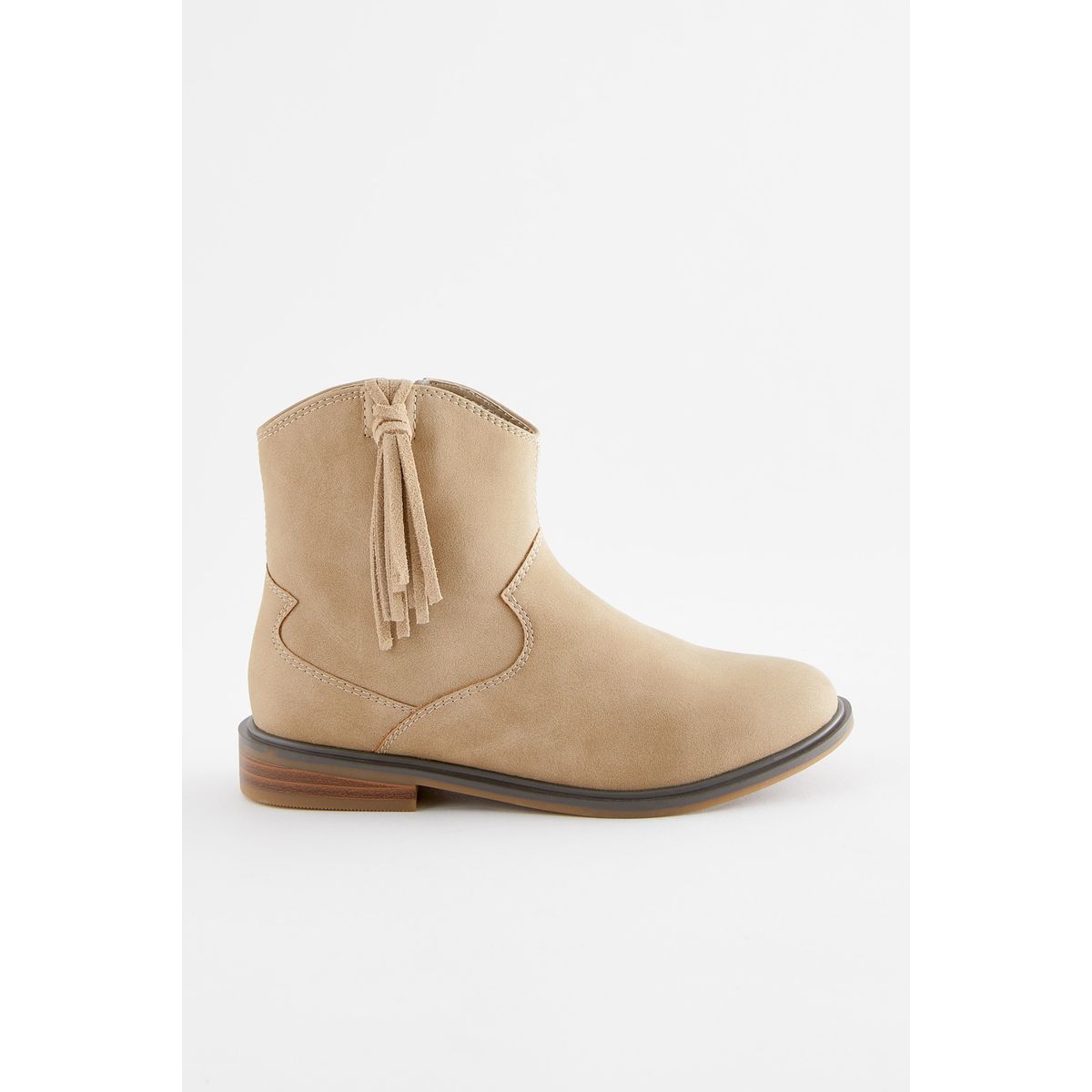 Bottines à pampilles style western naturel, NEXT