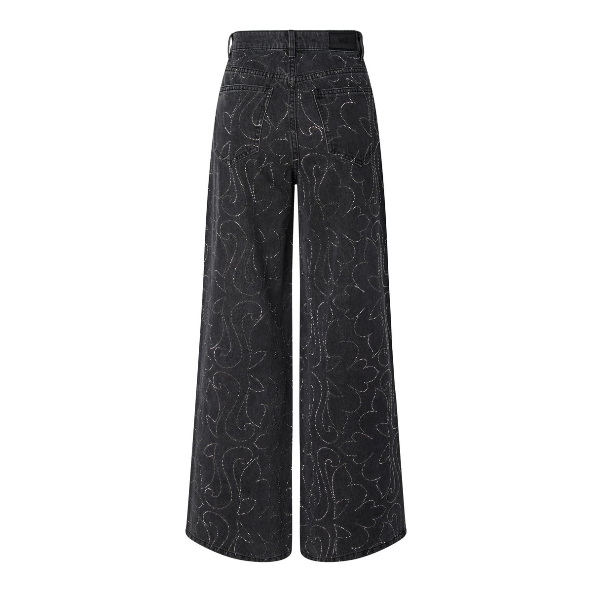 Jean Taille Haute gris - dark grey denim1, YAS