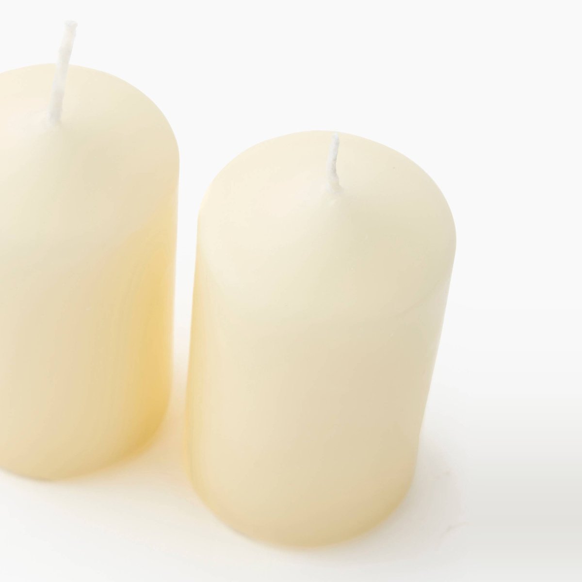 Lot de 2 mini bougies fumeur ivoire, MONOPRIX
