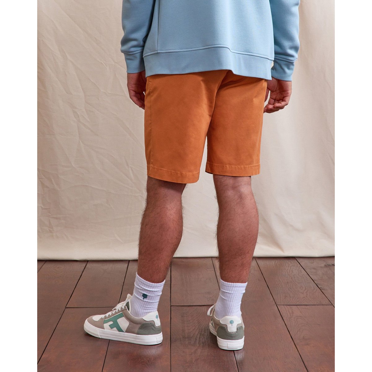 Short chino SAULIEU brique clair, FAGUO
