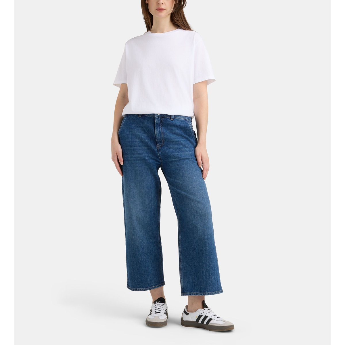 Jean flare court blake new coton bio bleu moyen, GALERIES LAFAYETTE