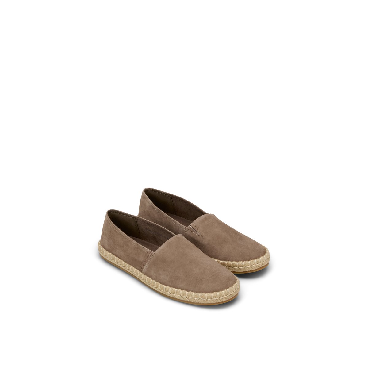 Espadrilles modèle Jerry en cuir velours doux braun, MARC O'POLO