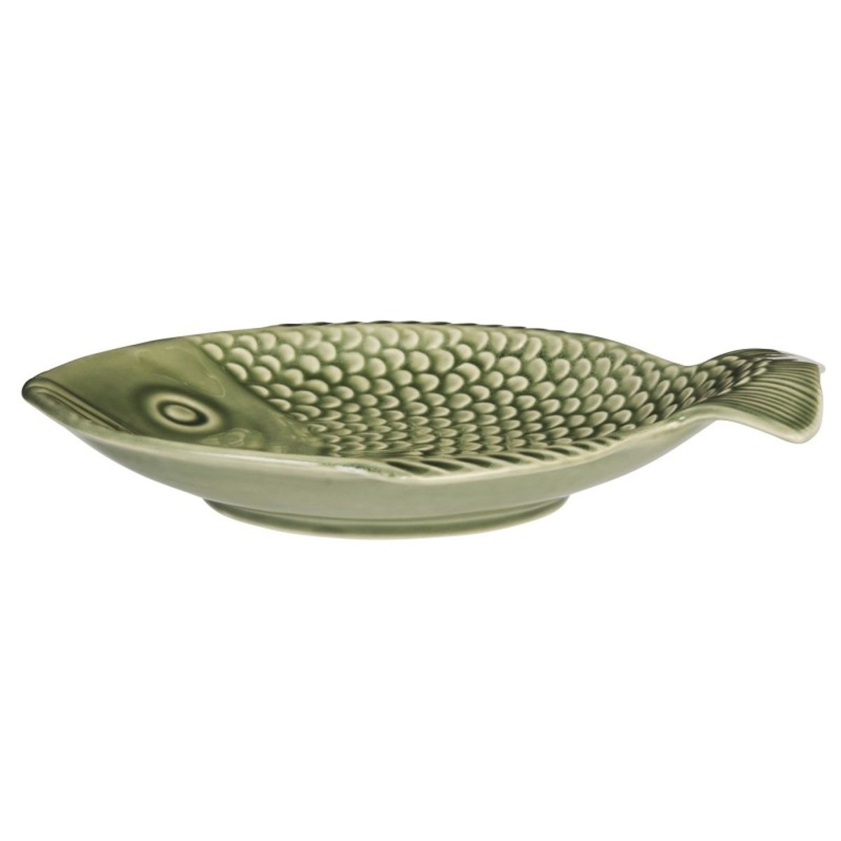 Plat poisson grès vert, MADAM STOLTZ
