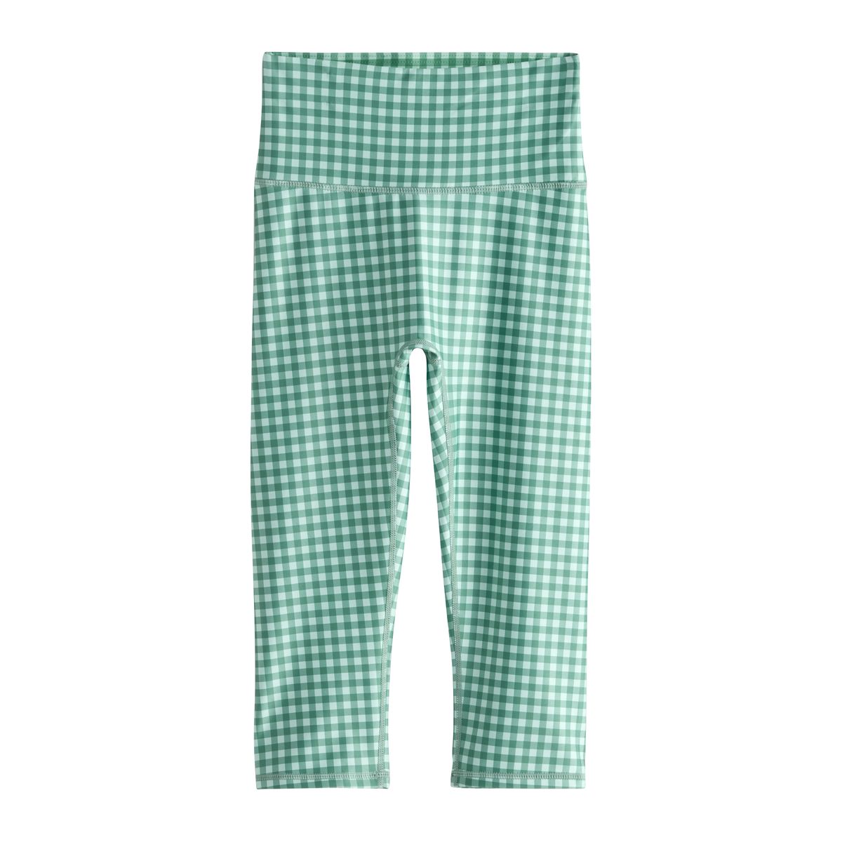 Legging capri de sport active power vichy vert, NEXT