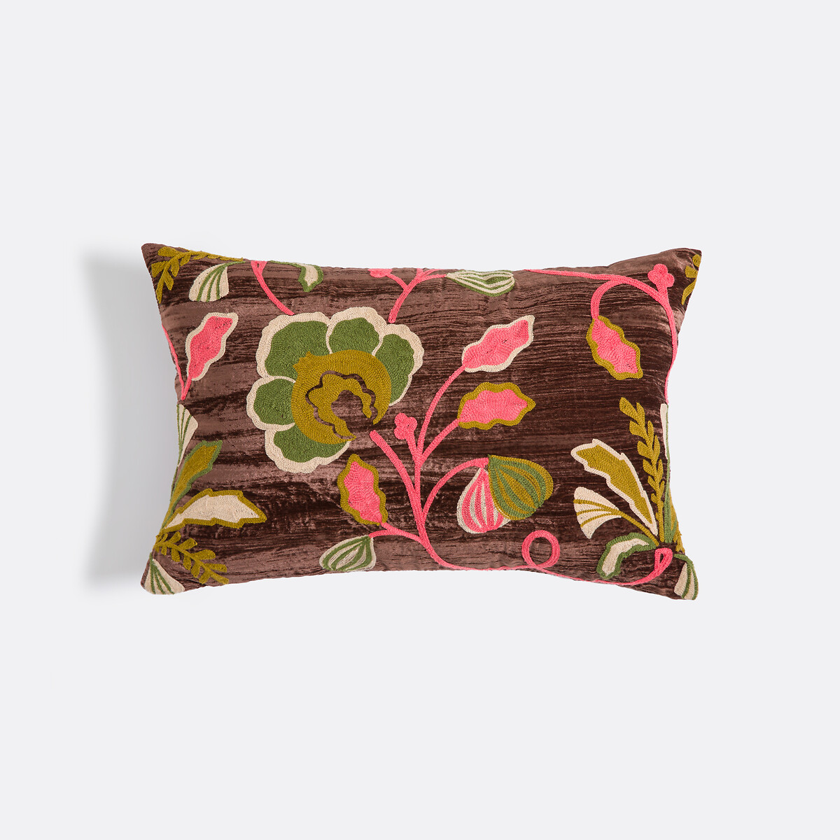 Kissenbezug Sidonie, Pannesamt bunt, LA REDOUTE INTERIEURS