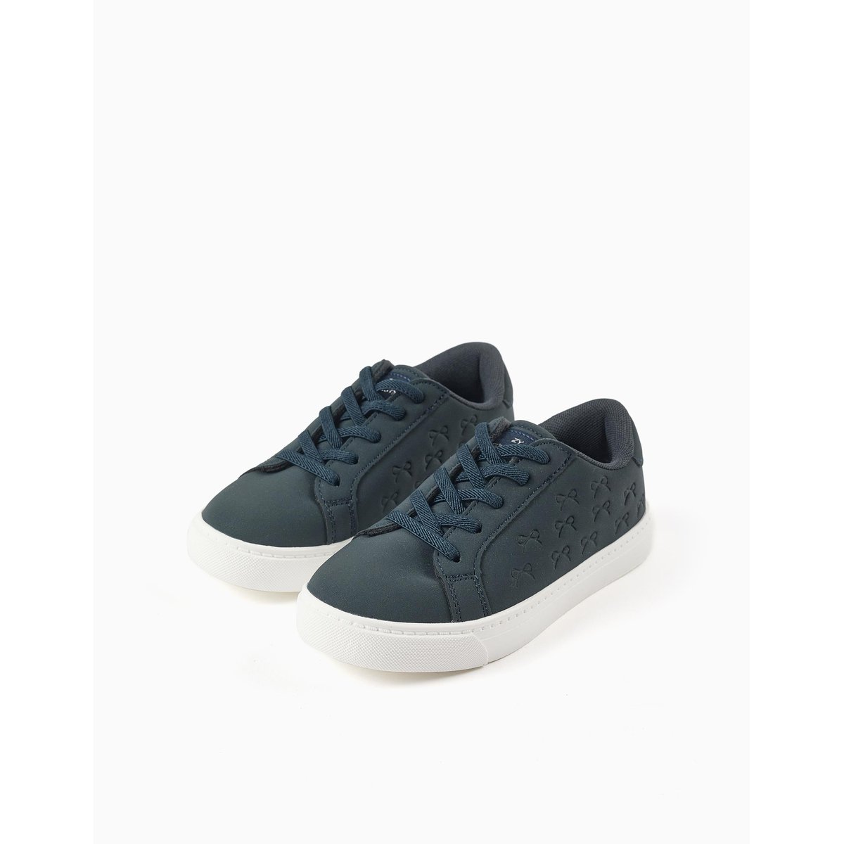Baskets avec nœuds en relief et lacets élastiques bleu, ZIPPY