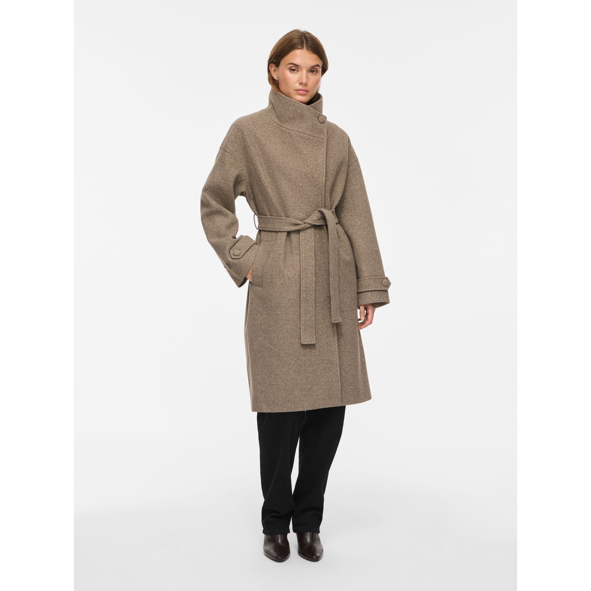 Manteau marron - dark natural melange1, VILA