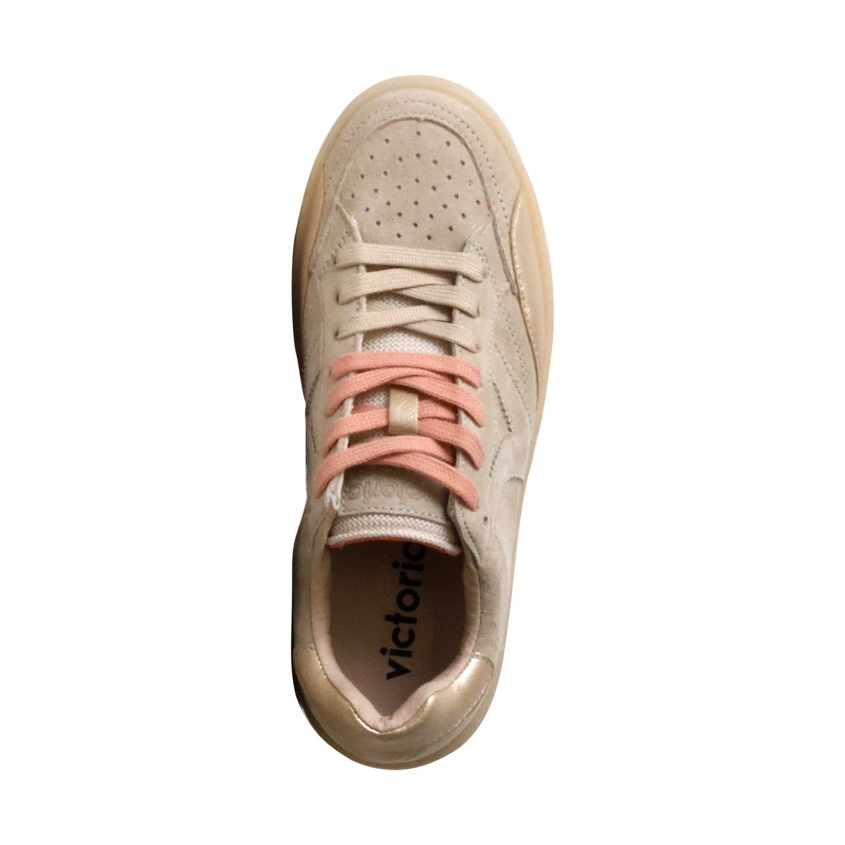 Basket Cuir beige, VICTORIA