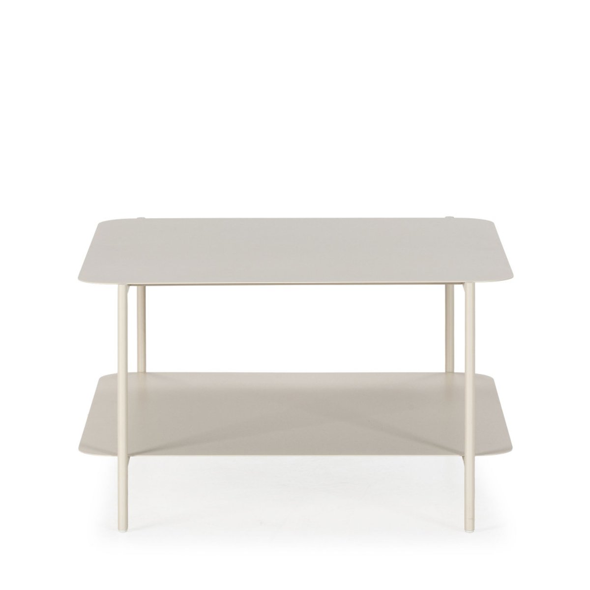 Table basse en métal à double plateau- JUDITH beige, DRAWER