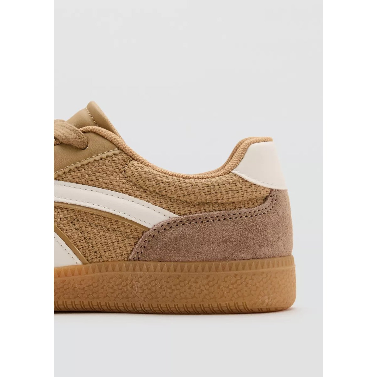 Tennis combinées à lacets sable, MANGO KIDS