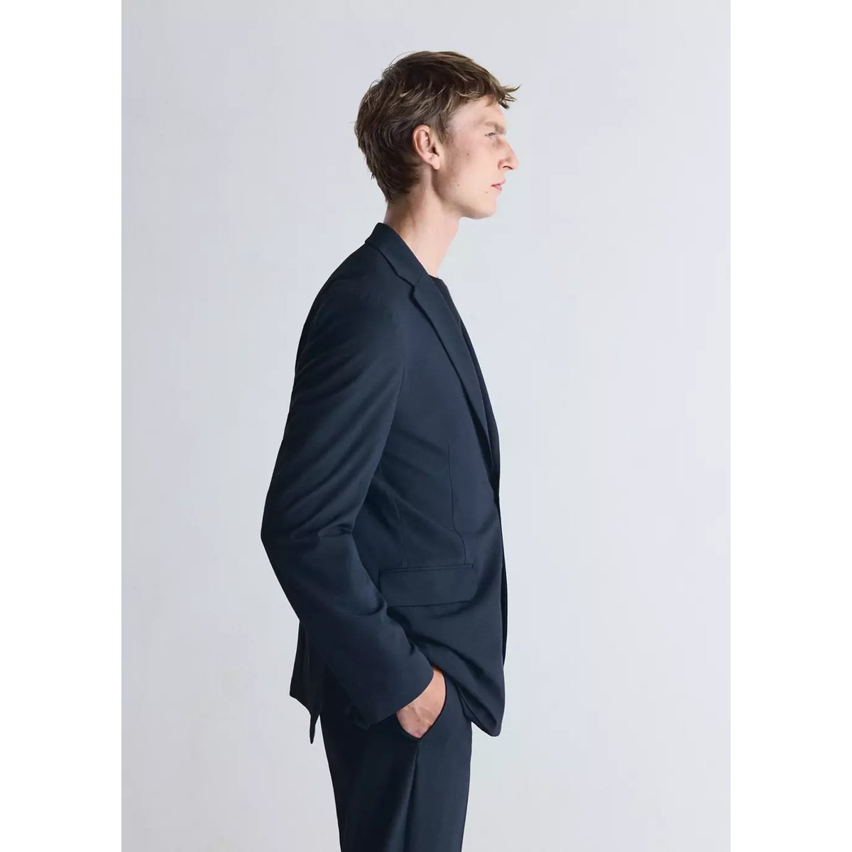 BLAZER TRAVEL bleu, MANGO MAN