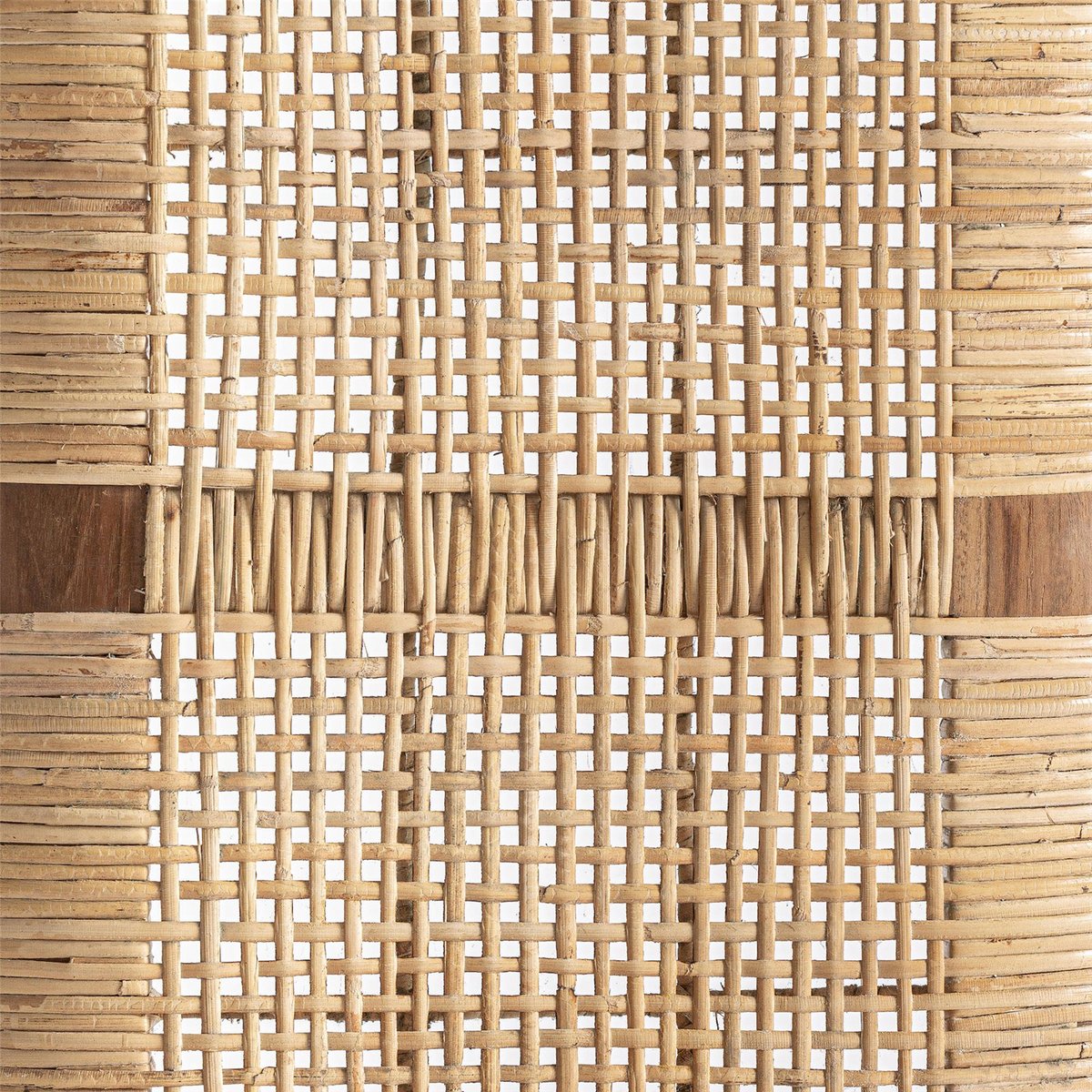 Banc bohème en bois de teck marron et naturel, RECOLLECTION