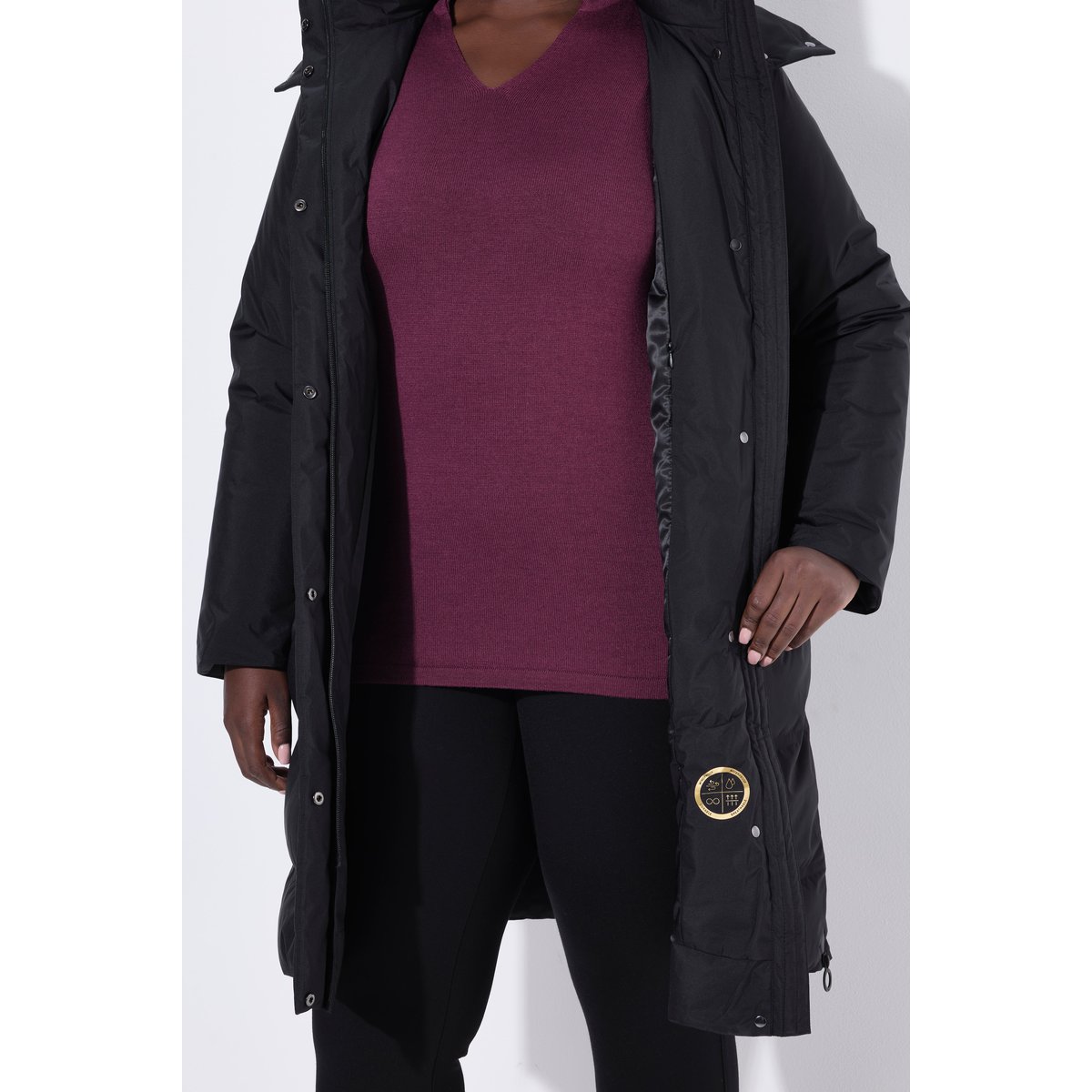 Manteau matelassé technique Sympatex noir, ULLA POPKEN