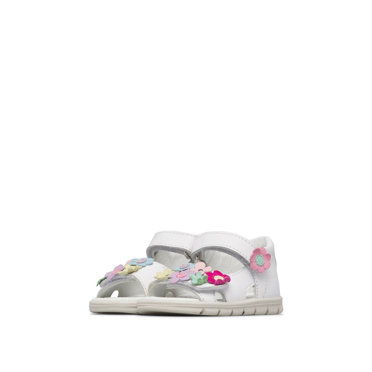Sandales en cuir SLAMMY blanc-, FALCOTTO
