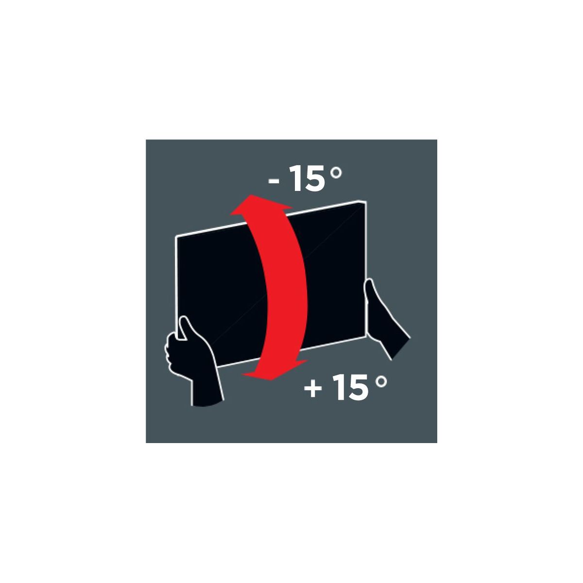 Support mural TV inclinable GS T600 - TV 50-82p couleur unique, MELICONI