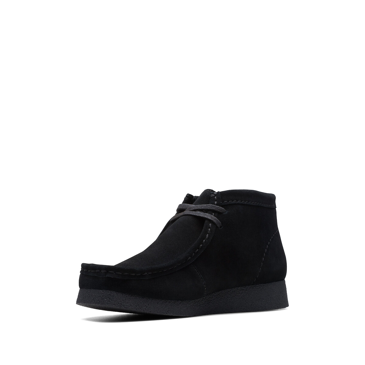 Derbies Wallabee en cuir noir, CLARKS