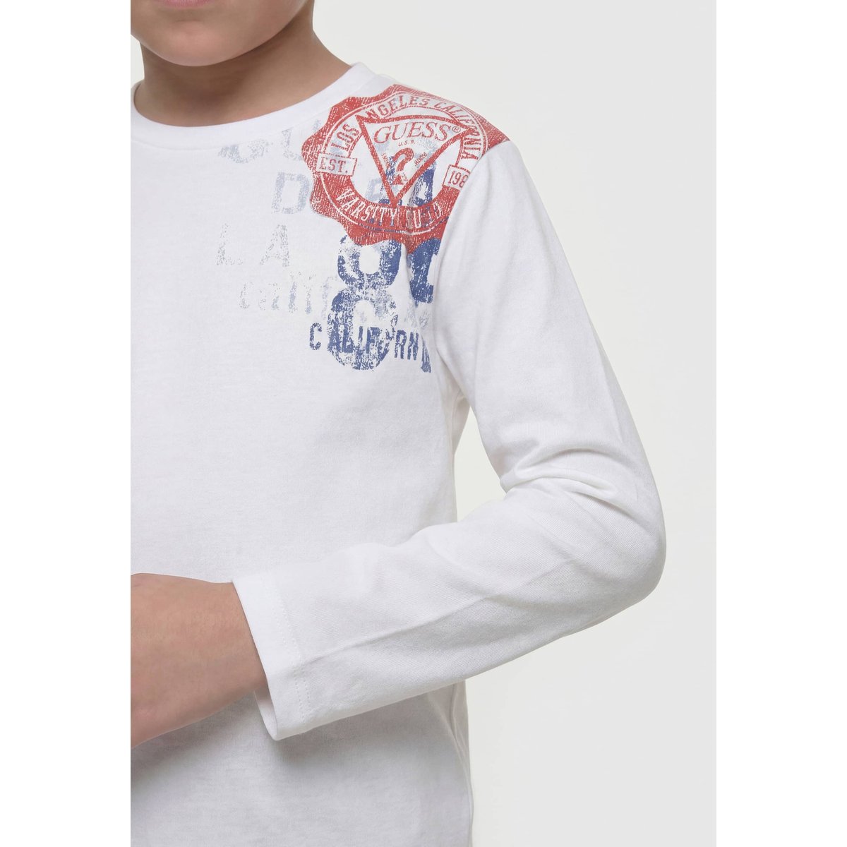 T-Shirt Avec Logo blanc, GUESS KIDS