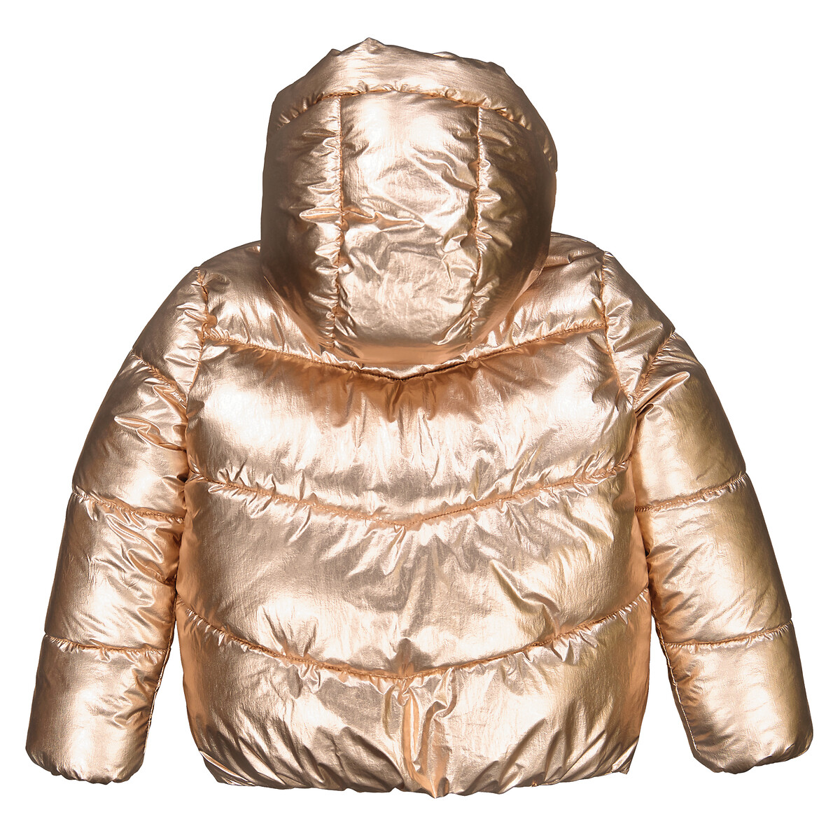 Warm Hooded Padded Jacket gold-coloured, LA REDOUTE COLLECTIONS