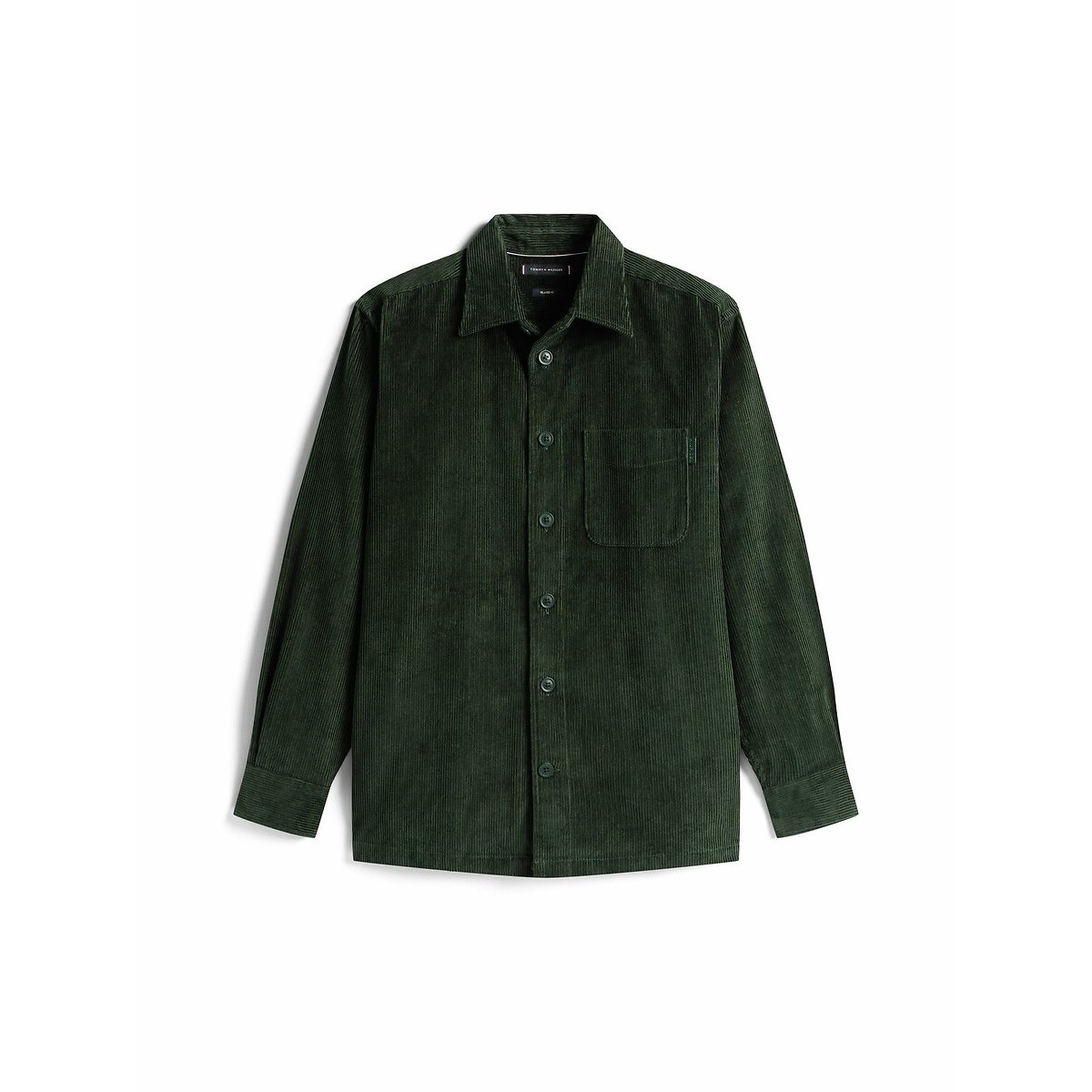 Surchemise en velours vert, TOMMY HILFIGER