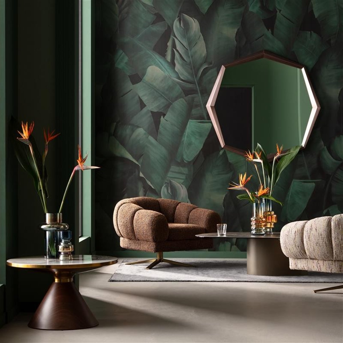 Vase en verre, PHENOM multicolore, KARE DESIGN