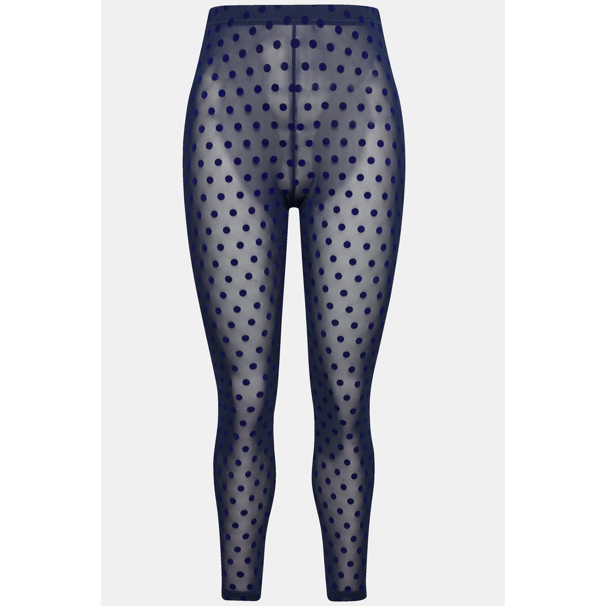 Legging en mesh, pois floqués saphir foncé, ULLA POPKEN