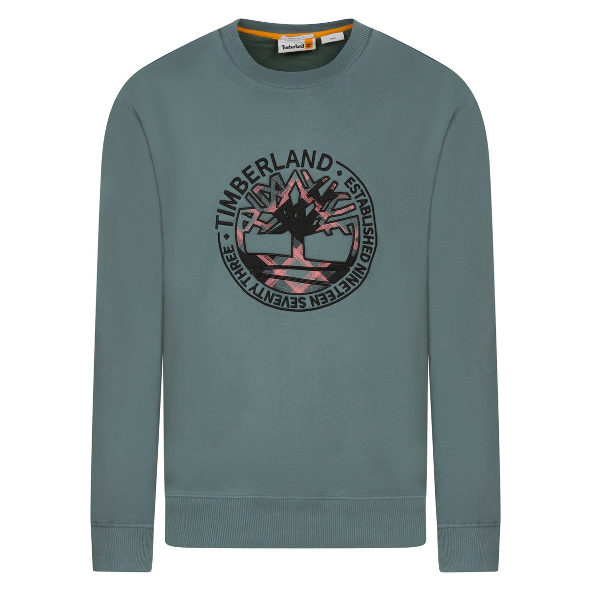 Sweat coton col rond vert, TIMBERLAND