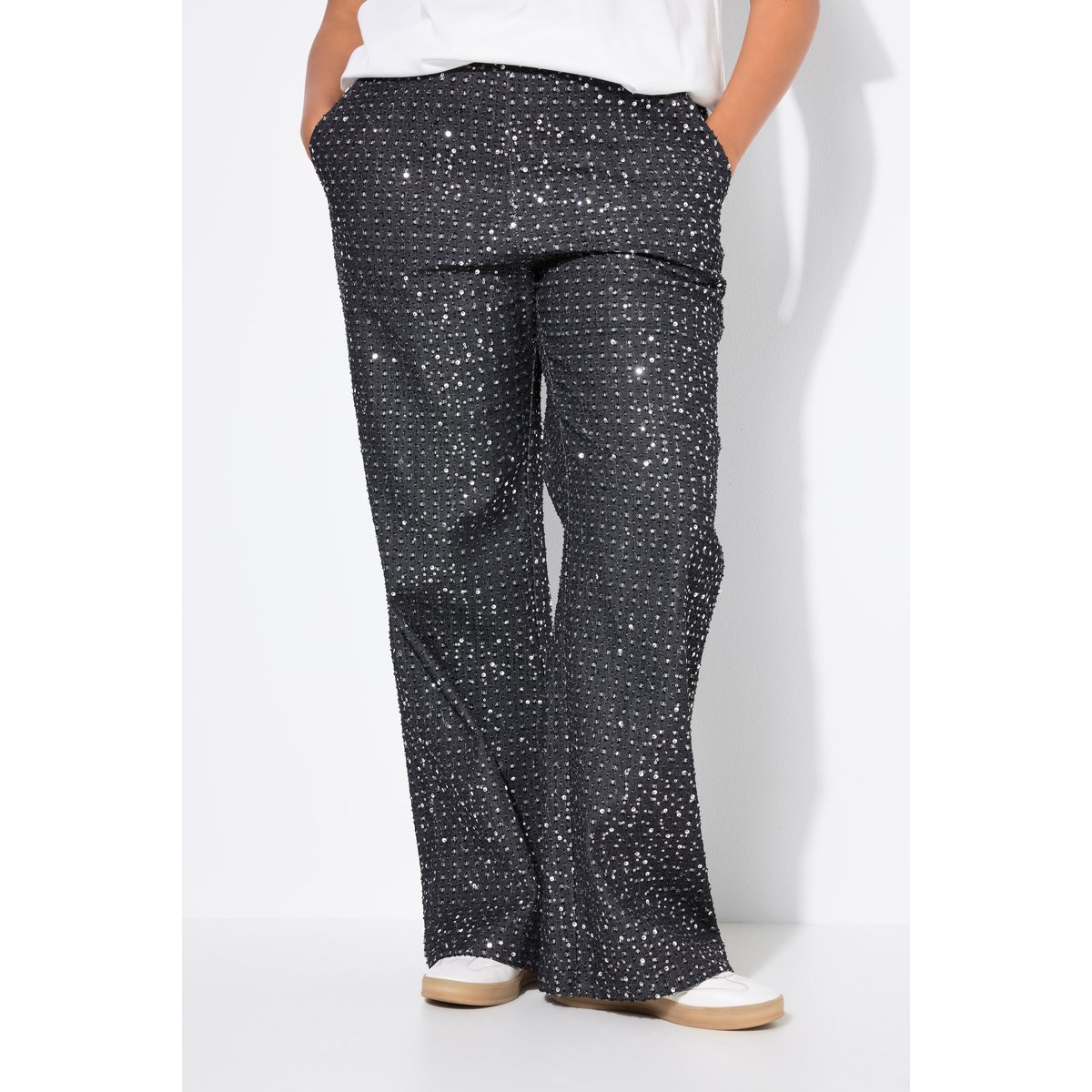 Jean coupe Wide Legs, aspect denim noir, STUDIO UNTOLD