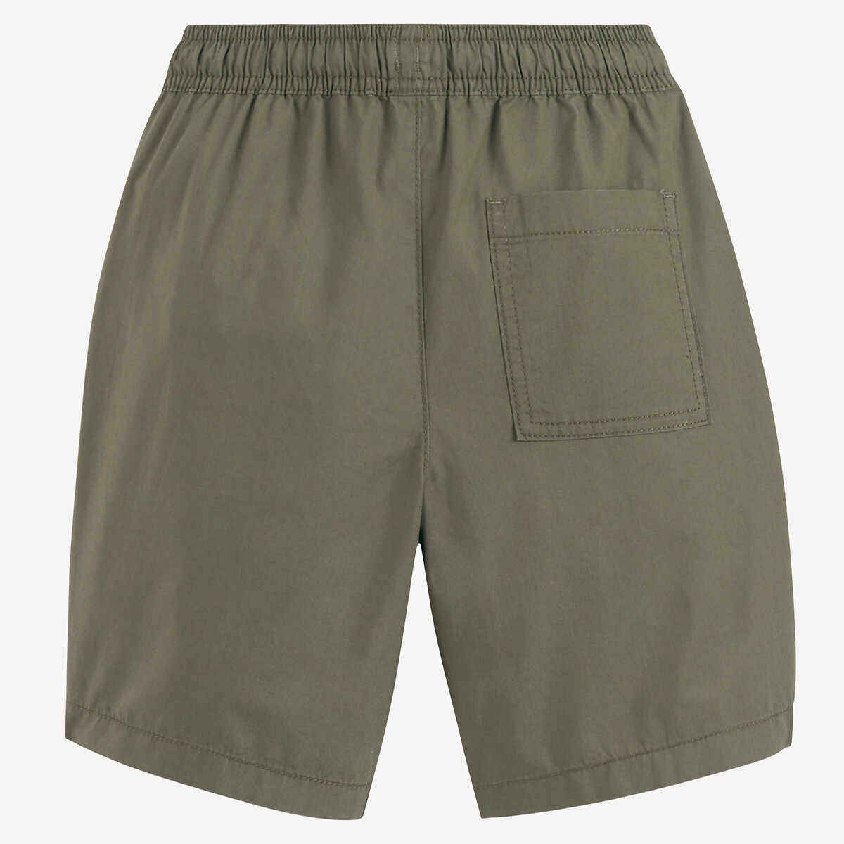 Bermuda da jogging in cotone kaki, LA REDOUTE COLLECTIONS