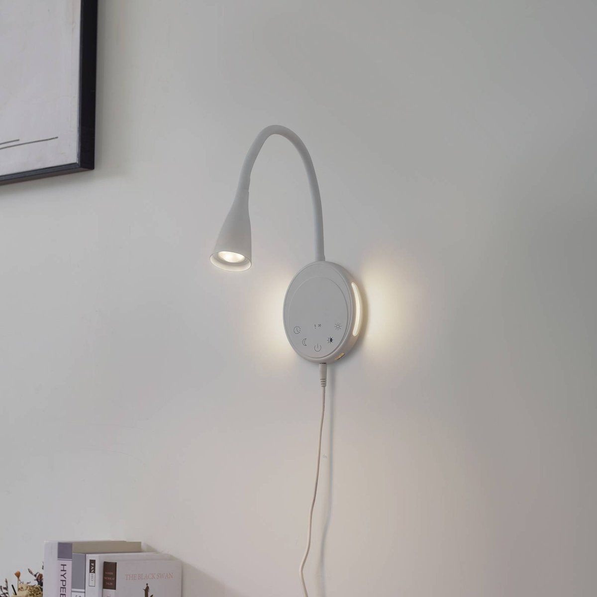 Applique en aluminium moderneLED, Zayna blanc, LINDBY