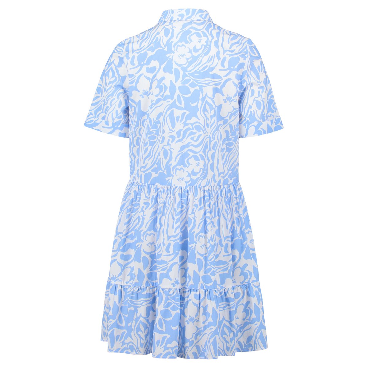 Robe-chemisier à poches blanc/bleu, CARTOON