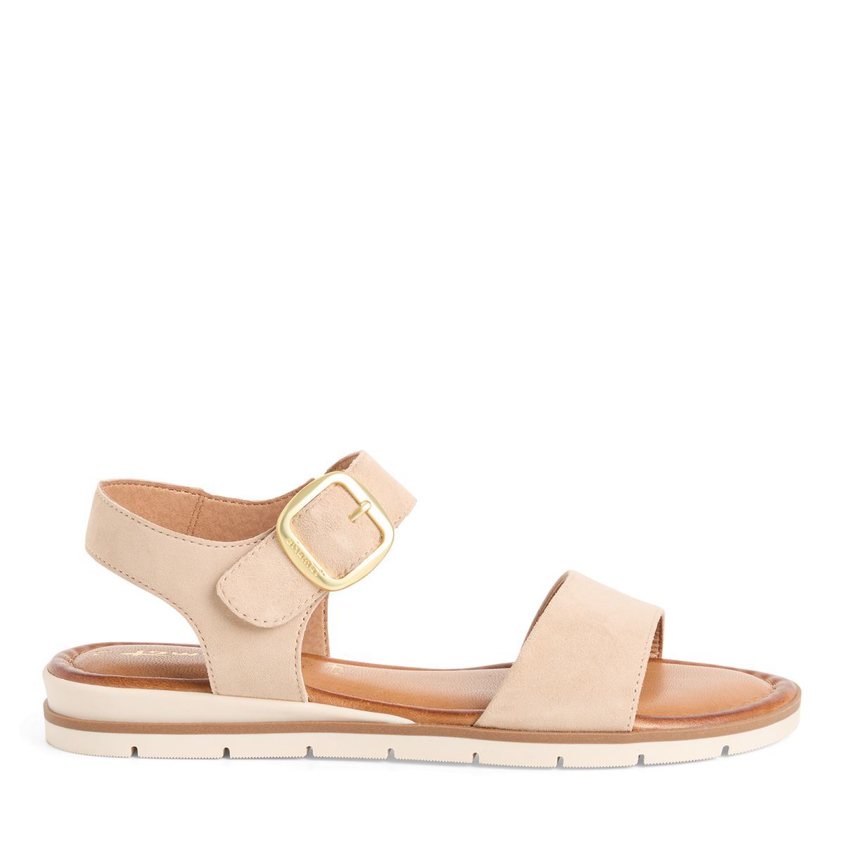 Sandale en cuir marron, TAMARIS
