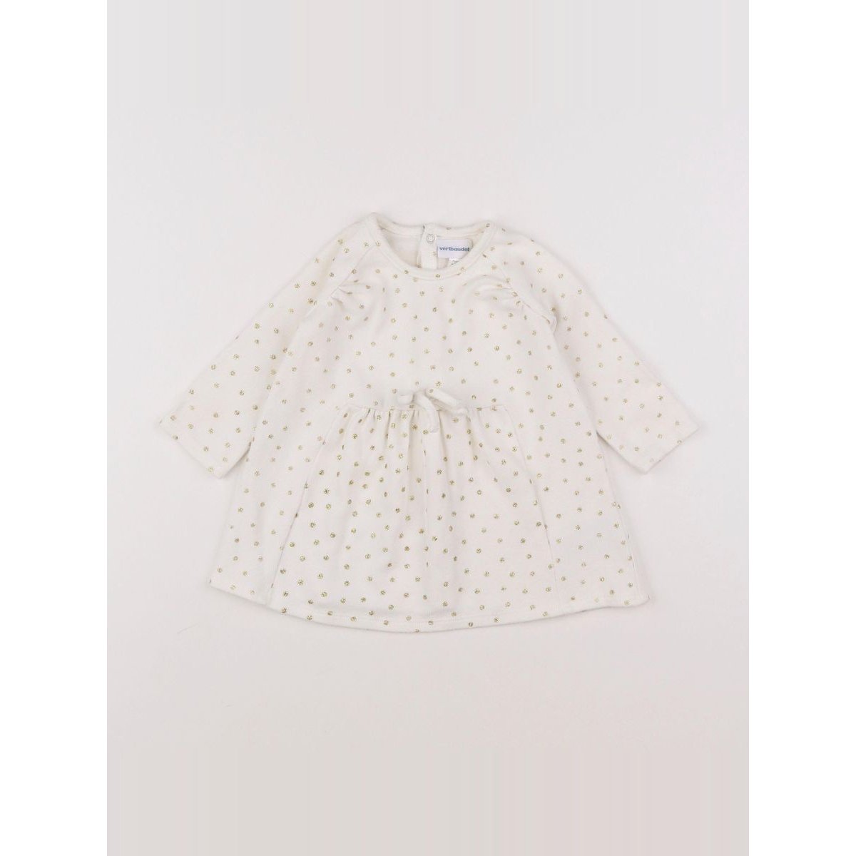 Robe - Très bon état blanc, or, VERTBAUDET