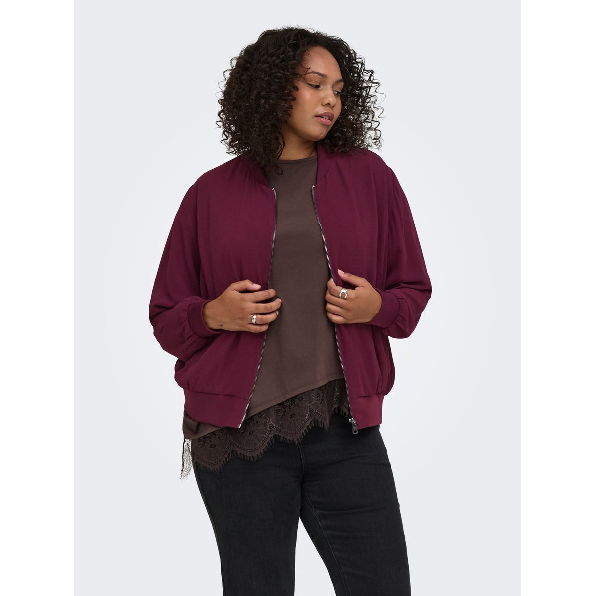 Veste Bomber fig, ONLY CARMAKOMA