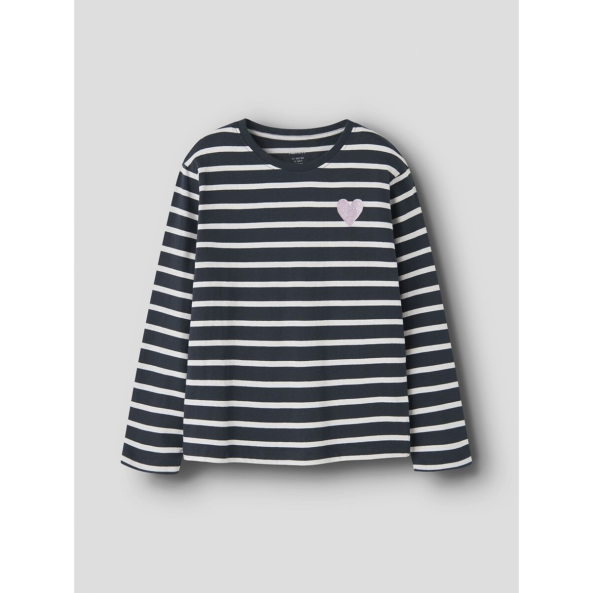 T-shirt met lange mouwen gestr felblauw/wit, NAME IT
