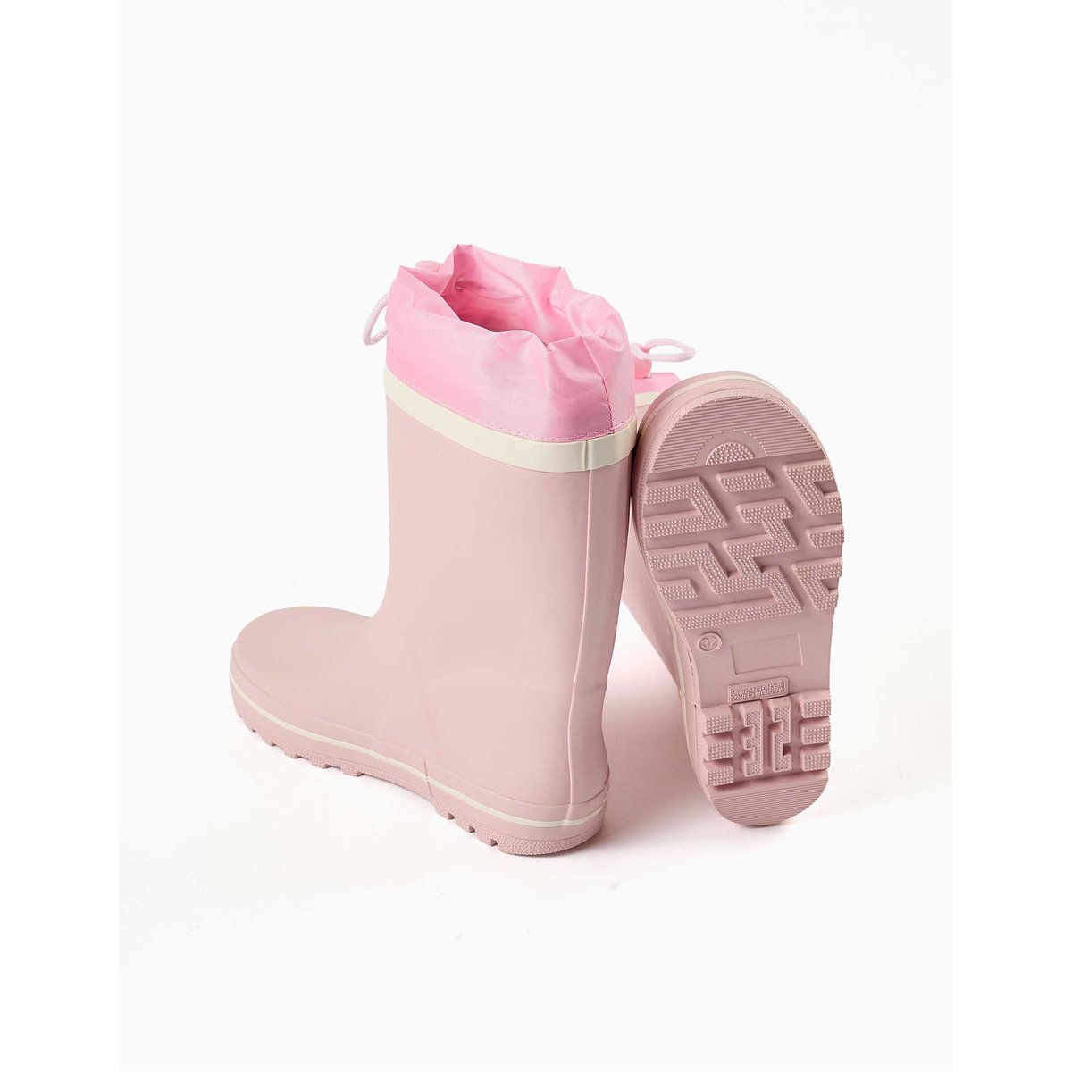 Bottes en caoutchouc avec imprimé Stitch et fermeture à cordon rose, ZIPPY